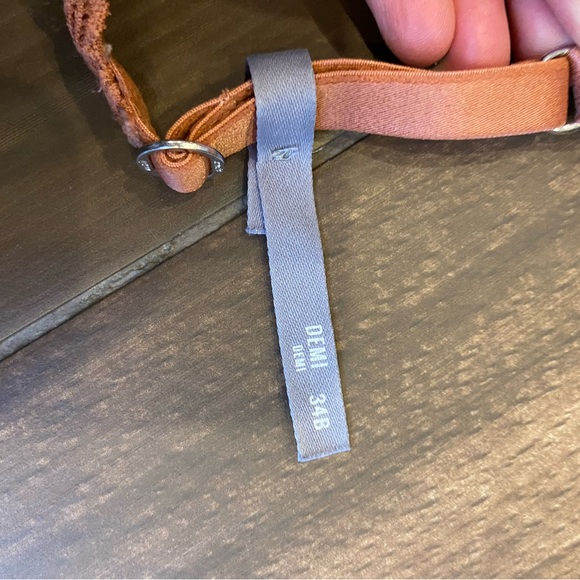 Aerie Real Sunnie Lace Bra - Orange/Rust - Picture 8 of 10